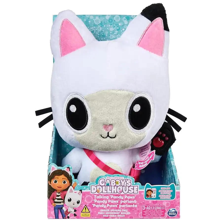 Spin Master 6061679 - Gabby Dollhouse peluche Pandy con luci e suoni